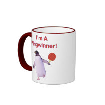 Pingwinner Penguin Ping Pong mugs