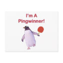 Pingwinner Penguin Ping Pong Post Cards