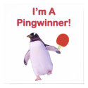Pingwinner Penguin Ping Pong Posters