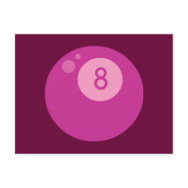 pink8ball postcard