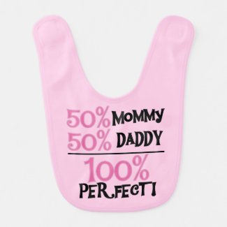 Pink 100 Percent Perfect Bib