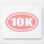 Pink 10 K Runner Oval Mouse Pad