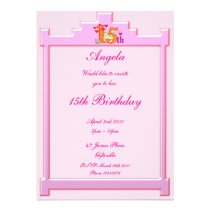 Pink 15th Party Invitation invitations