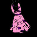 Pink 1950s Be-bop Dress sticker