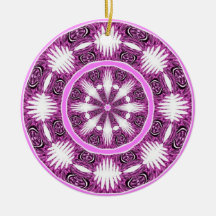 Pink 2 in 1 Christmas Ornament