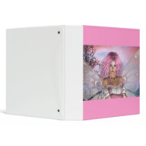 Pink 3 ring binder