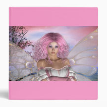 Pink 3 ring binder