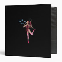 Pink 3D Pixie - Fairy Graphic 1 Binder