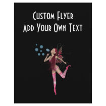 Pink 3D Pixie - Fairy Graphic 1 Flyer Design