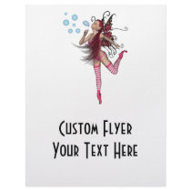 Pink 3D Pixie - Fairy Graphic 1 Full Color Flyer