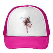 Pink 3D Pixie - Fairy Graphic 1 Mesh Hat