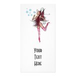 Pink 3D Pixie - Fairy Graphic 1 Photo Card Template