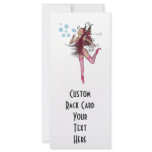 Pink 3D Pixie - Fairy Graphic 1 Personalized Rack Card