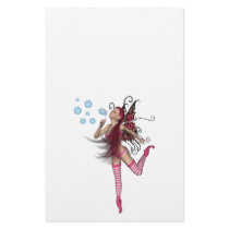 Pink 3D Pixie - Fairy Graphic 1 Personalized Stationery