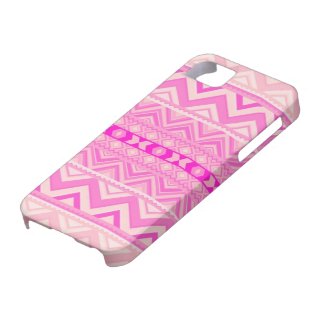 Pink #5 - Aztec iPhone 5 Case
