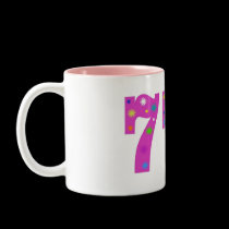 PINK 777 Two Tone Mug by vegasdusoleil PINK 777 Two Tone Mug
