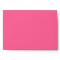 Pink A7 Scrollwork Monogrammed Envelopes