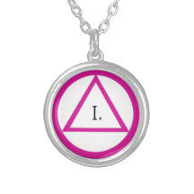 Pink AA Symbol Necklace - Customize Year