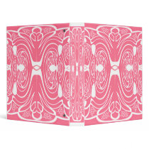 Pink Abstract Binder
