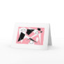 PINK ABSTRACT BLANK GREETING CARD