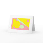 PINK ABSTRACT BLANK GREETING CARD