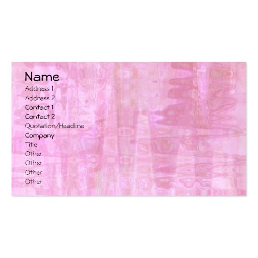 Pink Abstract Business Card