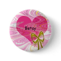 Pink Abstract Heart and Bow