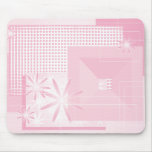 pink abstract image mouse pad