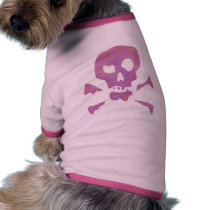 Pink Abstract Skulls pet clothing by SkullsGalore Pink Abstract Skulls pet clothing
