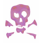 Pink Abstract Skulls Tshirts