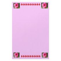 PINK ABSTRACT stationary Stationery Design