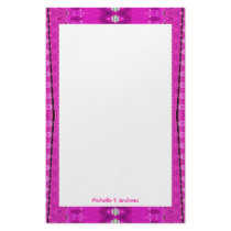 pink abstract stationery