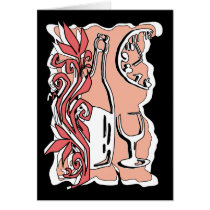 pink abstract still life cards by VioDeSign pink abstract still life cards