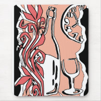 pink abstract still life mousepads by VioDeSign pink abstract still life mousepads