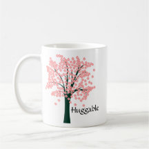 Pink Abstract Tree Coffee Mugs