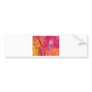 PINK ABSTRACTION BUMPER STICKER