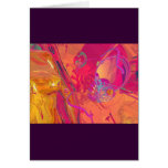 PINK ABSTRACTION GREETING CARD