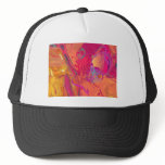 PINK ABSTRACTION TRUCKER HATS