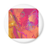 PINK ABSTRACTION FRIDGE MAGNET