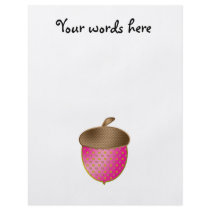 Pink acorn flyer