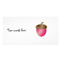 Pink acorn photo cards