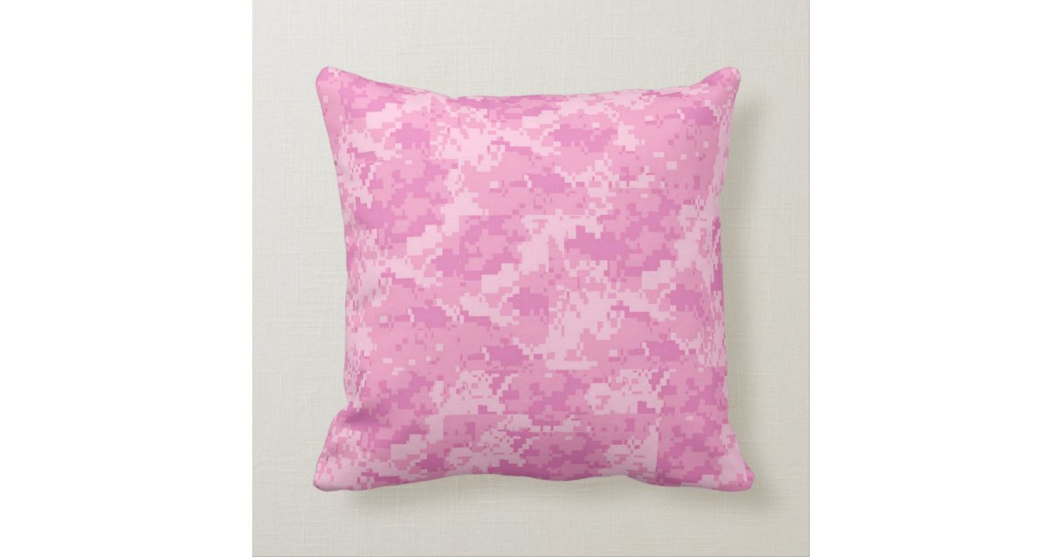 Pink ACU Camo Camouflage Girly Throw Couch Pillow Zazzle