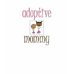 Pink Adoptive Mommy t-shirts