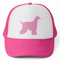 Pink Afghan Hound Dog Hats