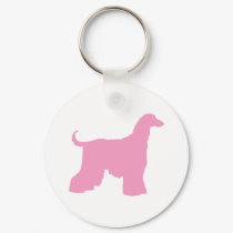 Pink Afghan Hound Dog keychains by dogsandhorses Pink Afghan Hound Dog keychains