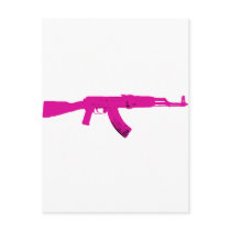Pink AK-47 Postcards