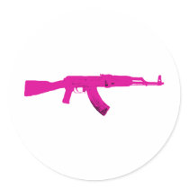 Pink AK-47 Stickers