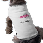 Pink alligator pet shirt