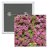 Pink Allyssum Flowers Button buttons