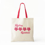 Pink Aloha Hawaii Canvas Bags